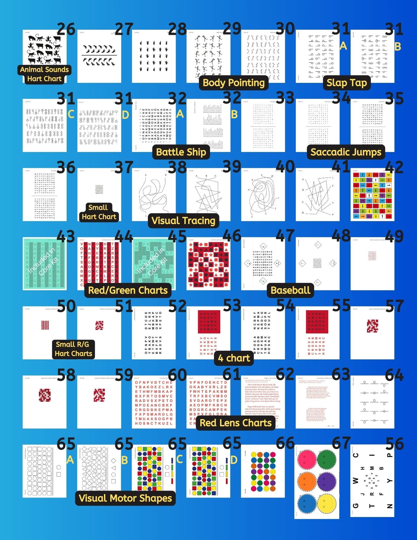 Charts and Activity Sheets Preview